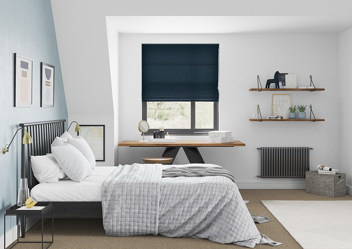Devonshire, Denim - Roman Blind - Image 5